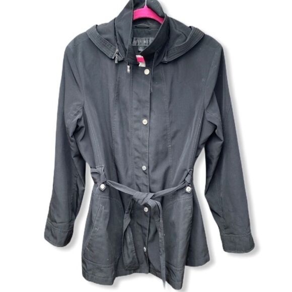 Fleet Street Belted Jacket with Hood‎ - Picture 1 of 11